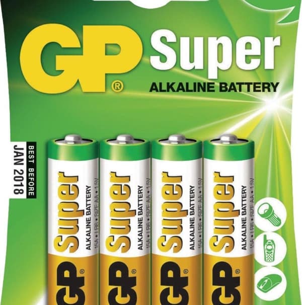 GP AA Super Alkaline batterier