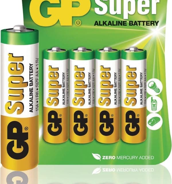 GP AA Super Alkaline batterier