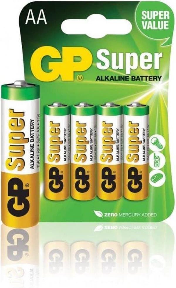 GP AA Super Alkaline batterier