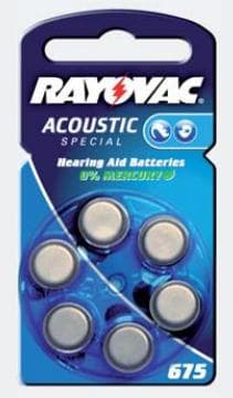 Varta Rayovac Acoustic Special 675 - akku 6 x PR44 sinkki-ilma (04600 945 406)