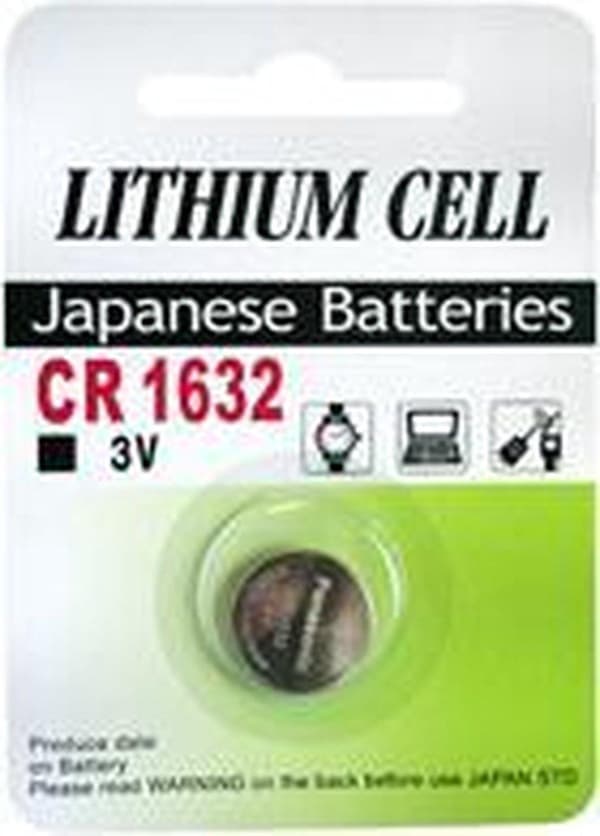 Gp-knapcellebatteri Cr1632 Lithium 3v Sølv