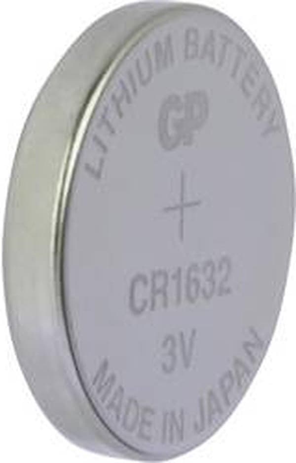 Gp-knapcellebatteri Cr1632 Lithium 3v Sølv