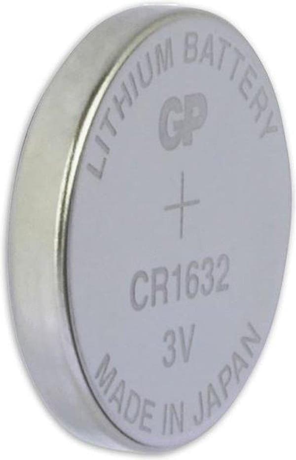 Gp-knapcellebatteri Cr1632 Lithium 3v Sølv