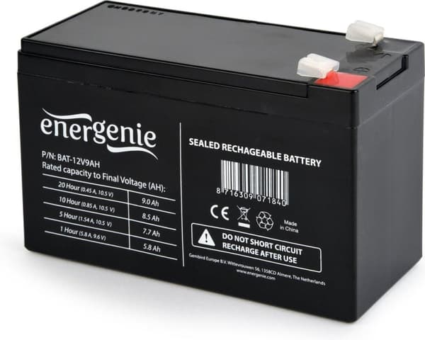 Gembird BAT-12V9AH Gelbatteri, universal 12V/9AH
