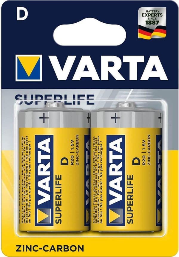 Varta R20 D husholdningsbatteri zink-kulstof
