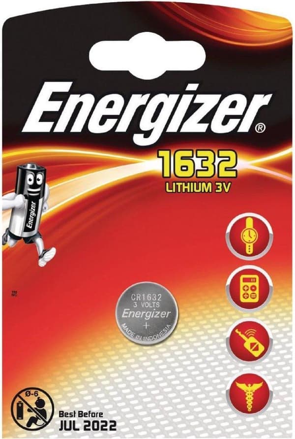 ENERGIZER BATTERI SPECIALISERET LITHIUM CR1632 3V 1 STK.
