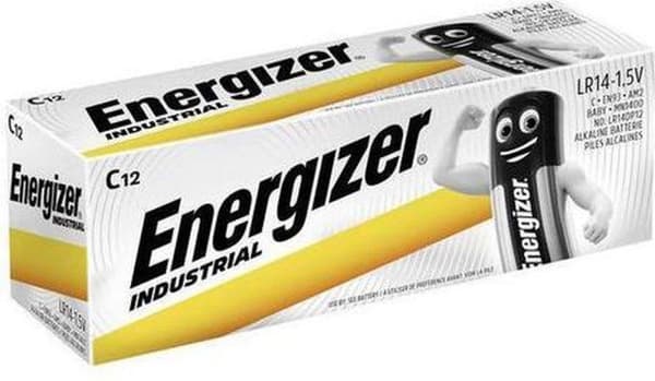 ENERGIZER BATTERI INDUSTRIAL PRO LR14 C R14 1,5V 12 STK.