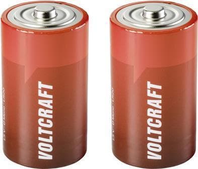 VOLTCRAFT LR20 Mono (D) batteri alkalisk mangan 18000 mAh 1,5 V 2 stk. (VC-12941365)