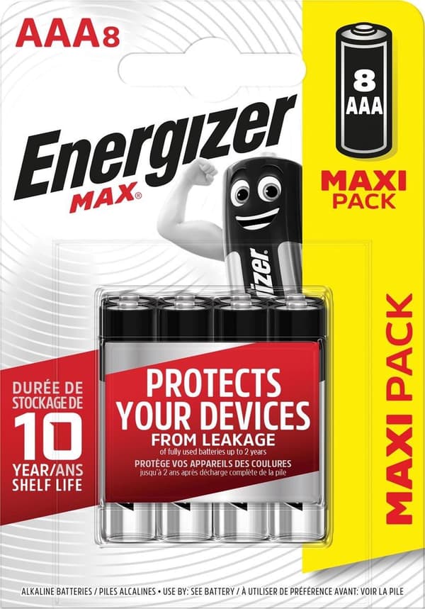 ENERGIZER BATTERIER MAX AAA LR03 /8 ECO