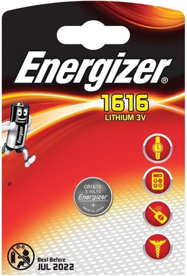 ENERGIZER Batteri CR1616 1 stk.