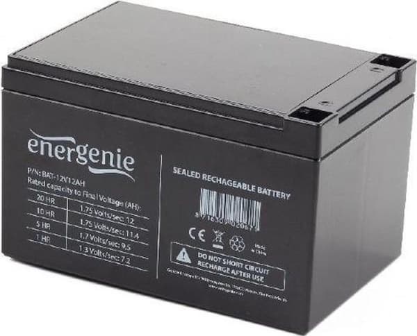 Gembird BAT-12V12AH UPS-batteri forseglet blysyre (VRLA) 12 V 12 Ah