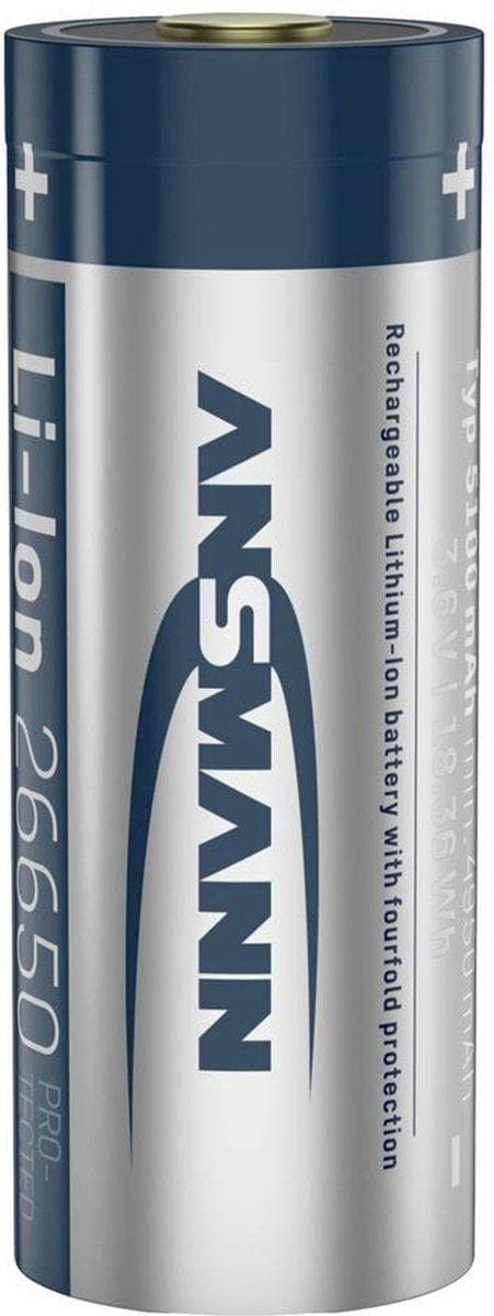 Ansmann Li-Ion 26650 5100mAh 3,6V Micro-USB-stik 1307-0012 (1307-0012)