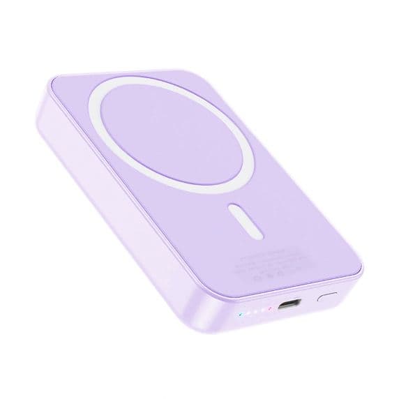 Magnetisk Trådlös Powerbank 10000 mAh – Lila