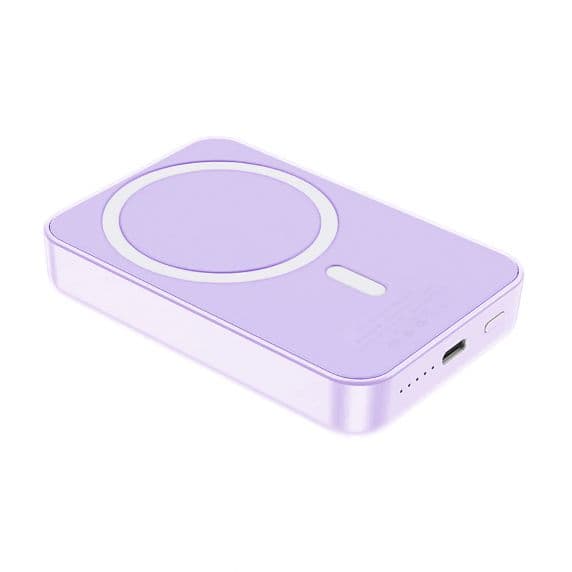 Magnetisk Trådlös Powerbank 10000 mAh – Lila