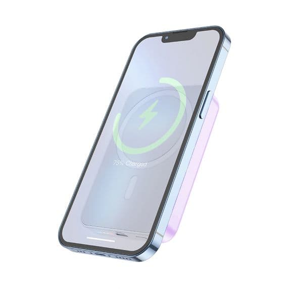 Magnetisk Trådlös Powerbank 10000 mAh – Lila