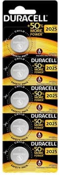 Miniatyrbillede 1 af 2: Lithium batteri, knapcelle, CR2025, 3V (071841)