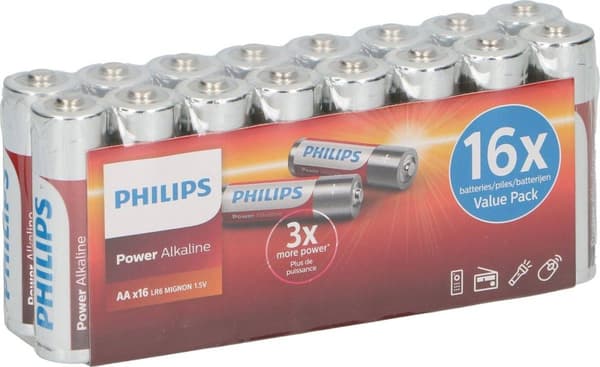 Philips Power Alkaline LR6P16F - Batteri 16 x AA type - Alkaline