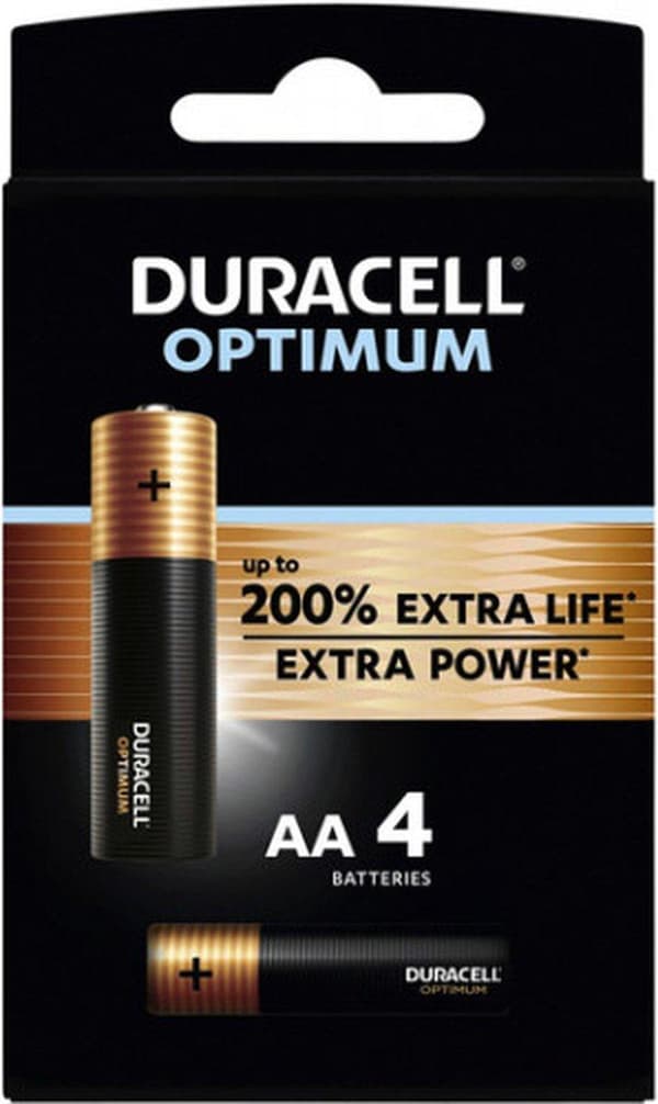 Duracell batteri Optimum AA, 4-pak (00192925)