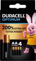 Miniatyrbillede 1 af 8: Duracell batteri Optimum AA, 4-pak (00192925)