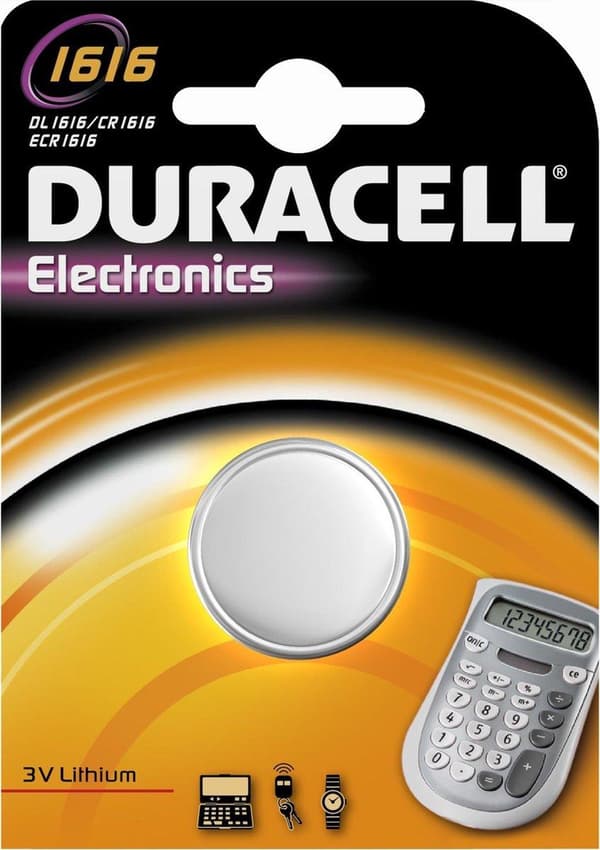Duracell 774678 husholdningsbatteri engangsbatteri CR1616 lithium (774678)