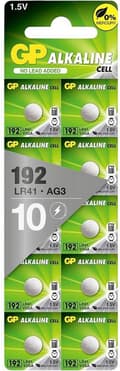 Pikkukuva 1 / 4: GP Batteries GP Battery Kellot LR41 Blister 10p. (192F-U10)