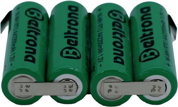 Beltrona RTU4AAZ batteripakke 4x Mignon (AA) Z loddesko NiMH 4,8 V 2200 mAh (BELRTU4AAZ)