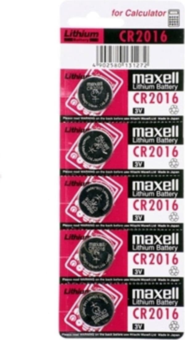 MAXELL batterispecialist CR2016, 5 stk.