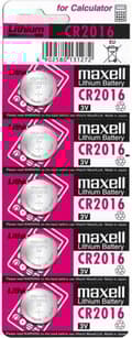 Miniatyrbillede 5 af 6: MAXELL batterispecialist CR2016, 5 stk.