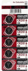 Miniatyrbillede 6 af 6: MAXELL batterispecialist CR2016, 5 stk.