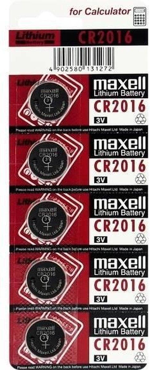 MAXELL batterispecialist CR2016, 5 stk.