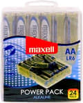 Miniatyrbillede 2 af 5: Maxell 24x LR6 AA alkalisk engangsbatteri