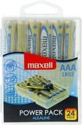 Miniatyrbillede 1 af 5: MAXELL batteri Alkaline LR03, VÆRDIÆSKE 24 stk.