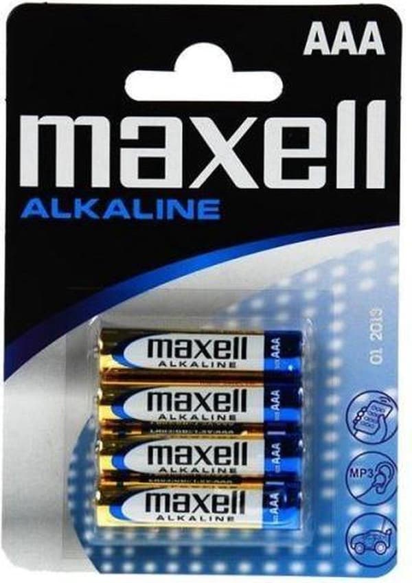 Maxell Batteri Alkaline LR-03 AAA 4-pak Engangsbatteri