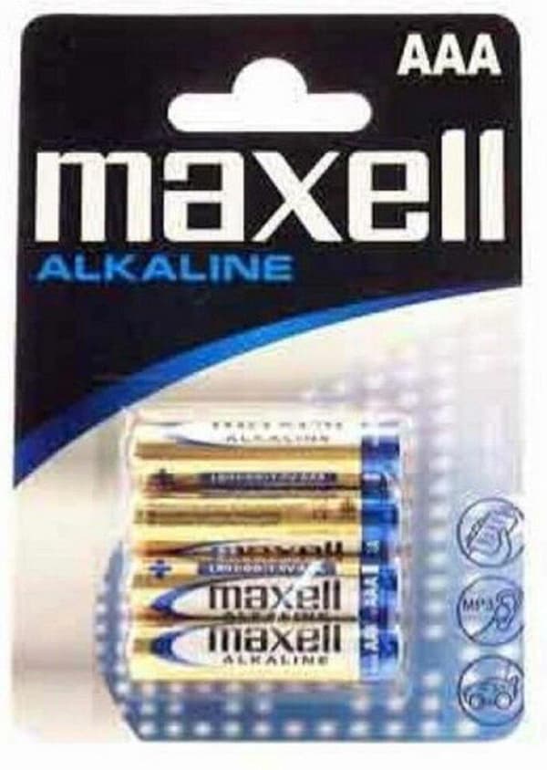 Maxell Battery Alkaline LR-03 AAA 4-Pack Engangsbatteri