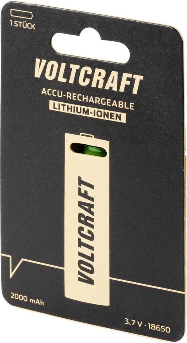 VOLTCRAFT VC-Li 3.7-2000 specialbatteri 18650 Li-Ion 3,7 V 2000 mAh (VC-13749055)