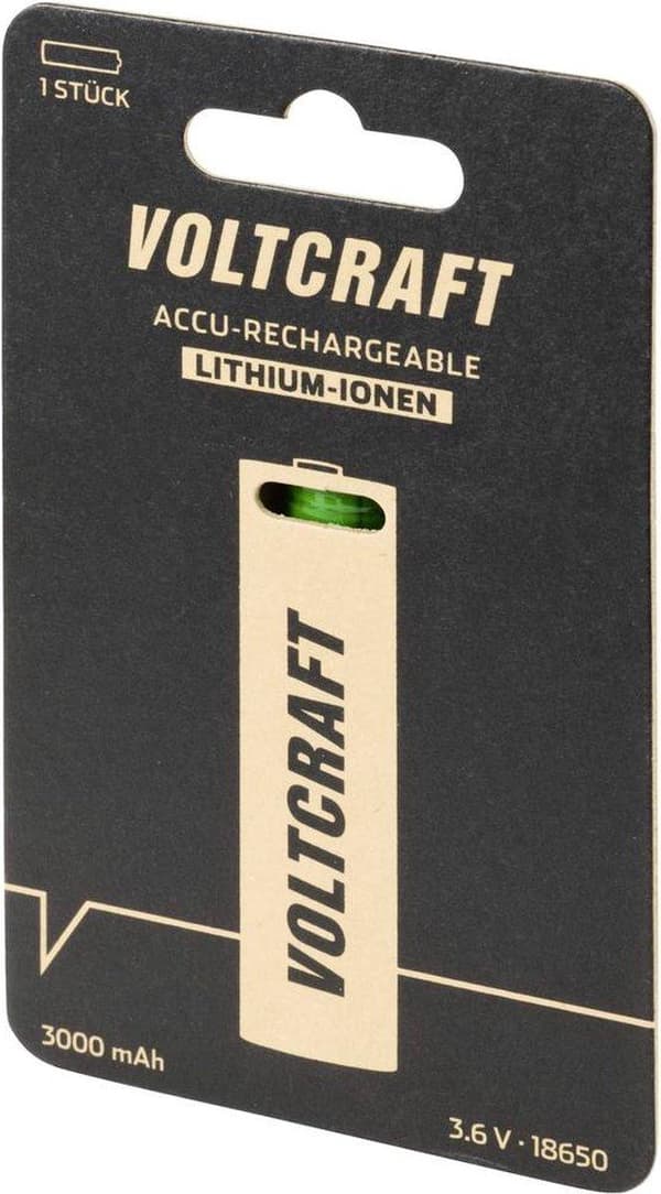 VOLTCRAFT VC-Li 3.6-3000 specialbatteri 18650 Li-Ion 3,6 V 3000 mAh (VC-13749060)