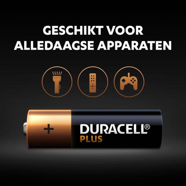 Duracell Plus Power - Engangsbatteri - AA - Alkaline - 1,5 V - 24 stk. - Sort - Kobber (00221194)