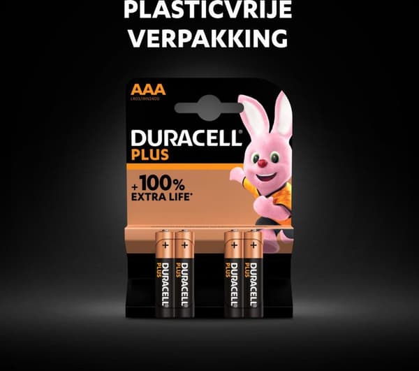 Duracell Battery Plus, AAA Mignon, 24-pak (00221195)