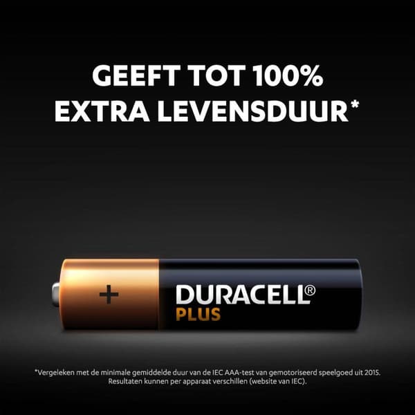 Duracell Battery Plus, AAA Mignon, 24-pak (00221195)