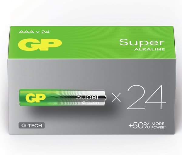batteri Super Alkaline AAA 24 stk