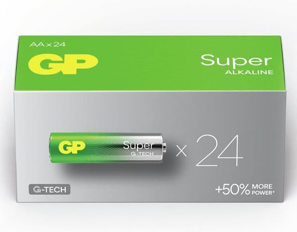 batteri Super Alkaline AA 24 stk