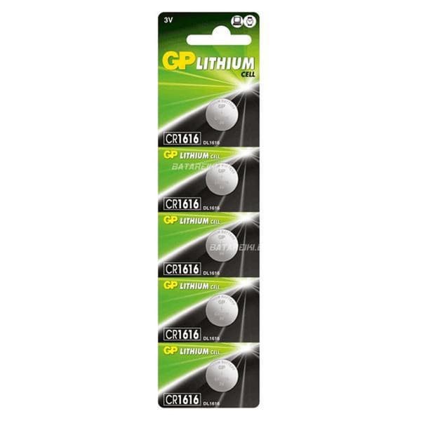 GP Batterier Lithium Cell CR1616 ikke-genopladelige knapcelle batterier