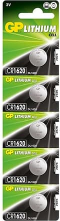 Miniatyrbillede 2 af 3: GP Batterier Lithium Cell CR1616 ikke-genopladelige knapcelle batterier