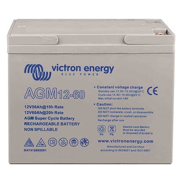 Victron Energy Batteri Agm 12v/60ah Transparent