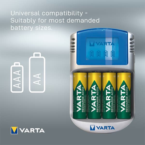 Varta Batterioplader Usb Aa/aaa Grå