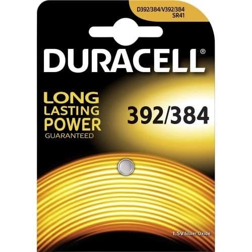 Duracell D392 / D384 Silver Oxide 1.5V Watch Battery