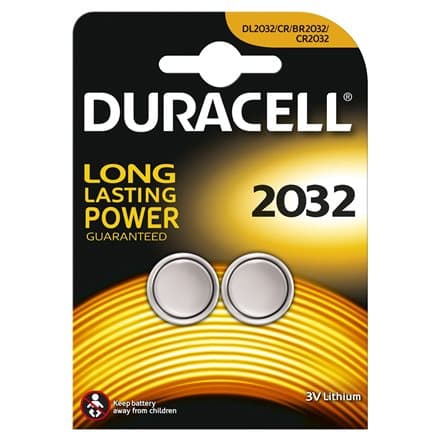 Lithium Button Battery DURACELL  CR2032 3V 2 pcs in blister