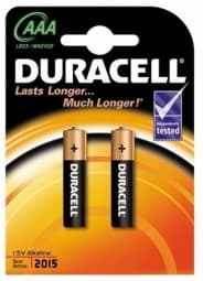 Baterijas Duracell AAA Alkaline 2pack