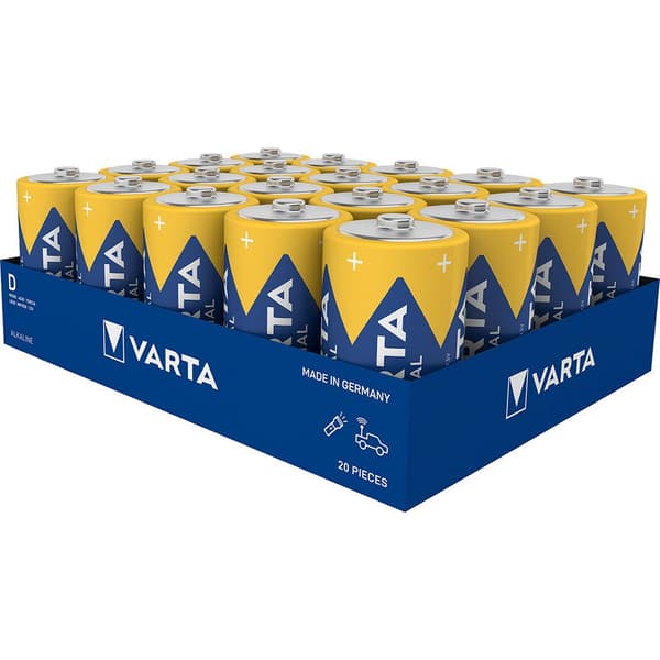 Varta Alkalisk Batteri Lr20 20 Enheder Blå