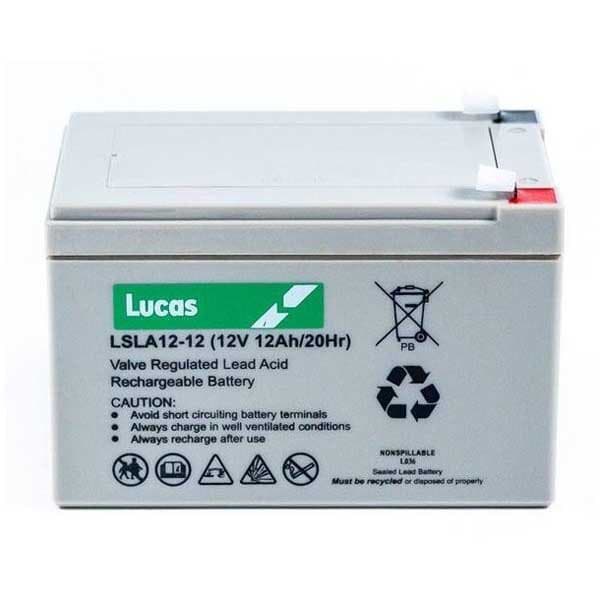 Lucas Batteri Agm Standby 12v 12a Transparent 15.1 x 9.8 x 9.8 cm